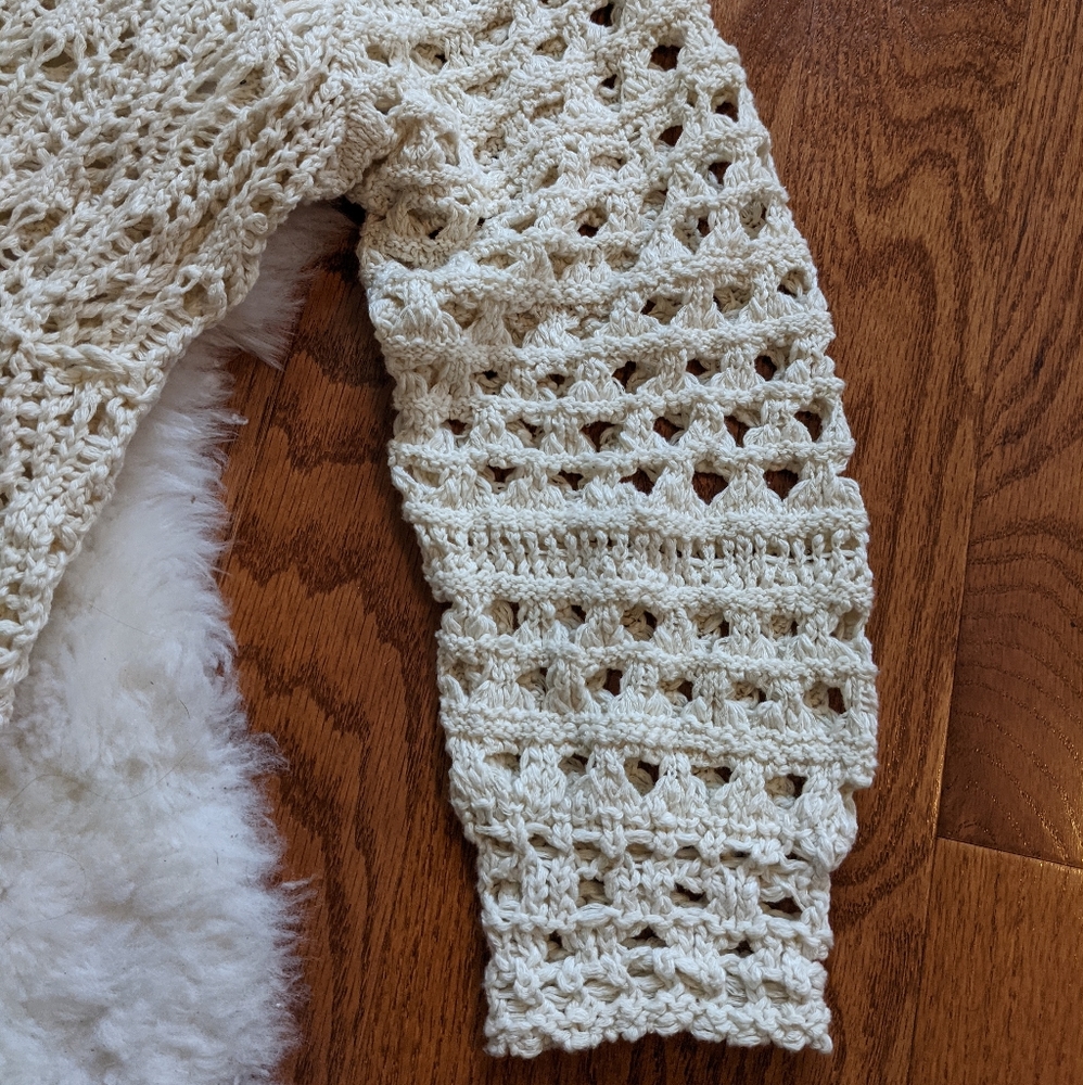 Pls see copy listing / Free people crochet duster sweet talker cardi - Picture 10 of 11